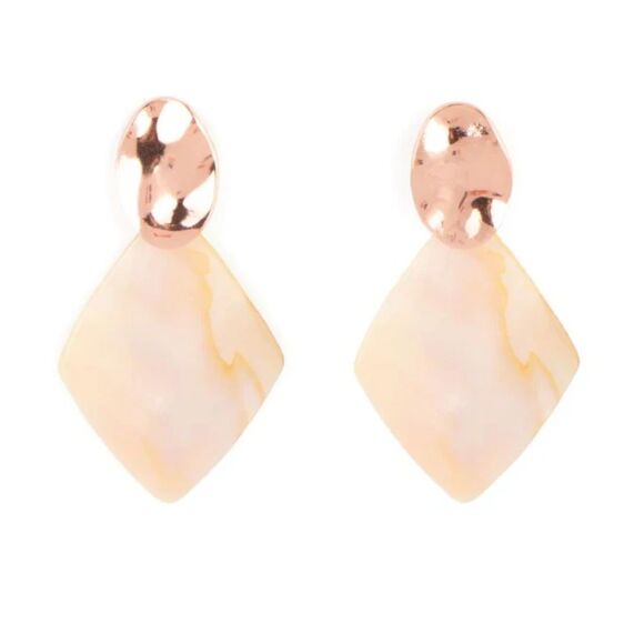 Alluringly Lustrous Copper Post Earrings (129) - Picture 2 of 2